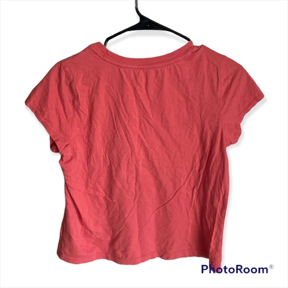 Universal Thread Tee Womens M Orange Embroidered Logo Casual Cute Basic - Picture 2 of 7